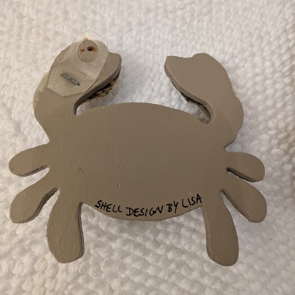Decorative Handmade Shell Crab Wall Ornaments - Picture 4 of 5